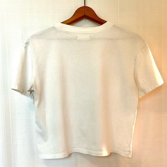 Madewell Off-White Pocket Crop Top - Picture 2 of 7